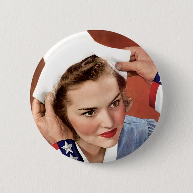 Werde Krankenschwester Button (Vorderseite)
