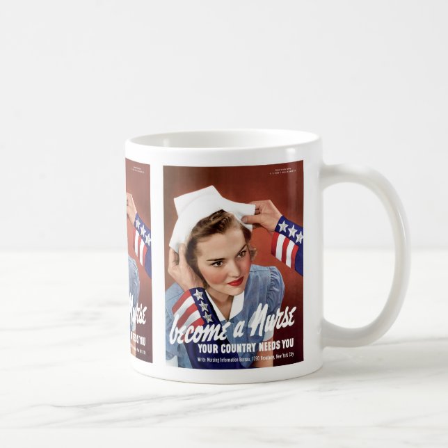 Werde Krankenschwester Kaffeetasse (Rechts)