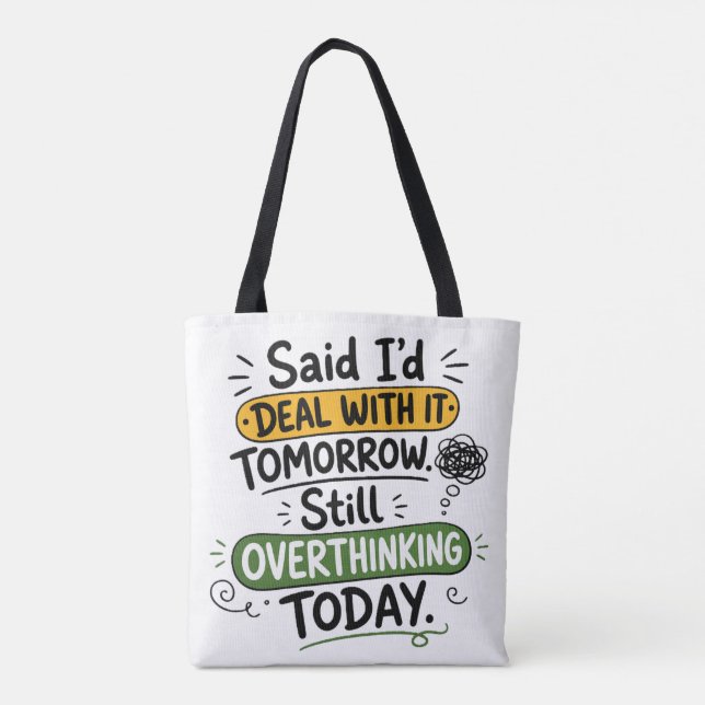 Werde mich morgen darum kümmern  tasche (Rückseite)