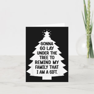 Werde mich unter den Baum legen, um meine Familie Karte