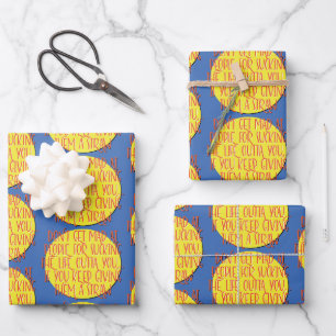 Werde nicht wütend auf Leute 12-Schritte-Recover Geschenkpapier Set