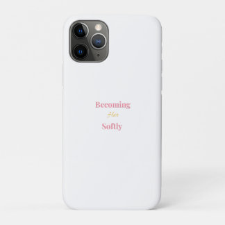 Werde sanft ihr Telefon Case | Minimalistisch Weib