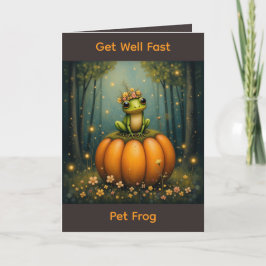 Werde schnell wieder gesund, Frosch Karte
