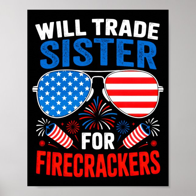 Werde Schwester für Knaller eintauschen lustig 4. Poster (Vorne)