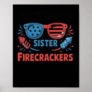 Werde Schwester gegen Feuerwerkskörper tauschen Lu Poster