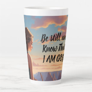 Werde still und wisse, dass ich Gott bin - individ Milchtasse