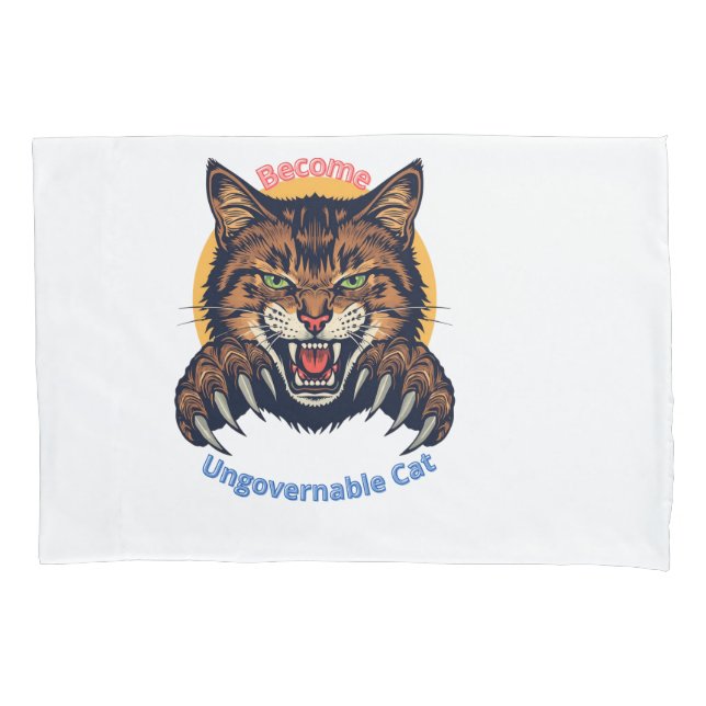 Werde unregierbare Katze Kissenbezug (Vorderseite)