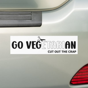 Werde Vegetarier Autoaufkleber