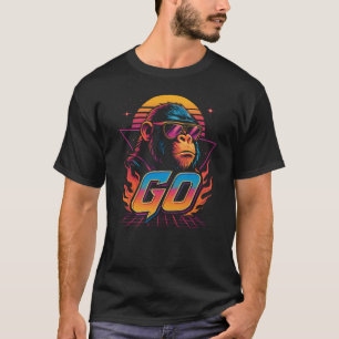 Werde verrückt lustiger Gorilla Tierliebhaber Werd T-Shirt