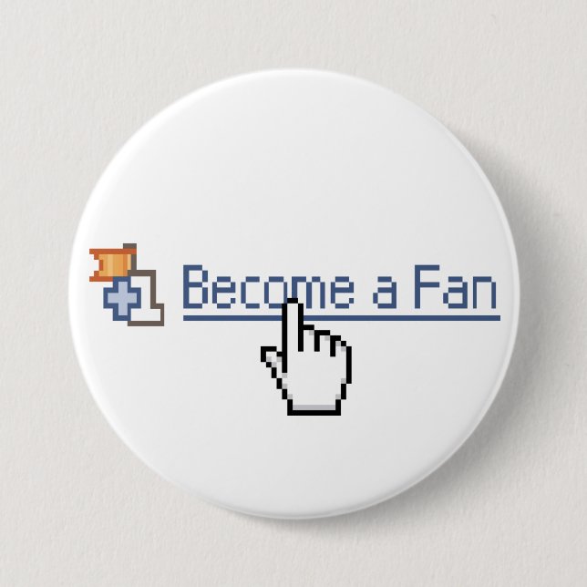 Werden ein Fan Button (Vorderseite)