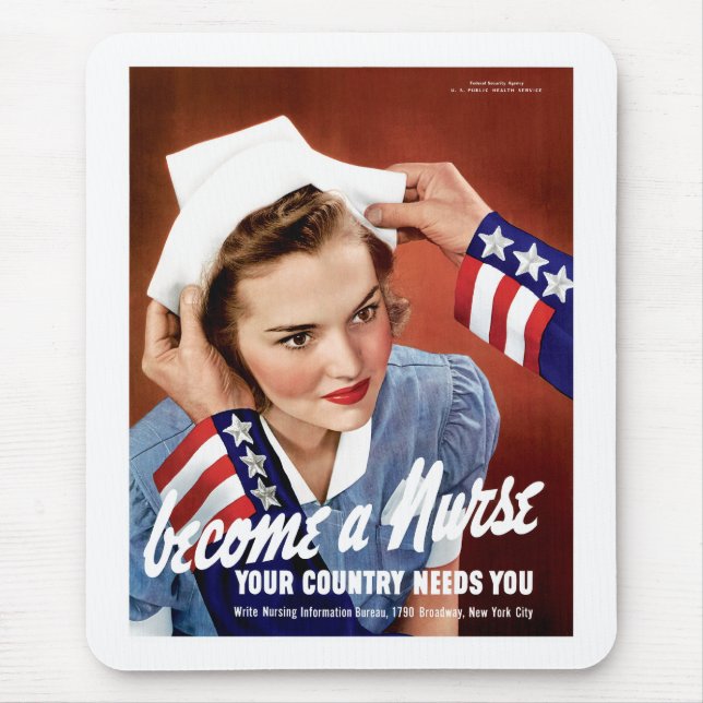Werden eine Krankenschwester Mousepad (Vorne)