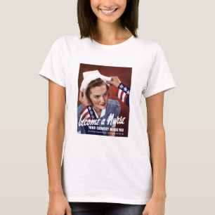Werden eine Krankenschwester T-Shirt