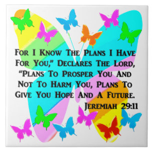 WERDEN JEREMIAH 29:11 INSPIRIERT FLIESE