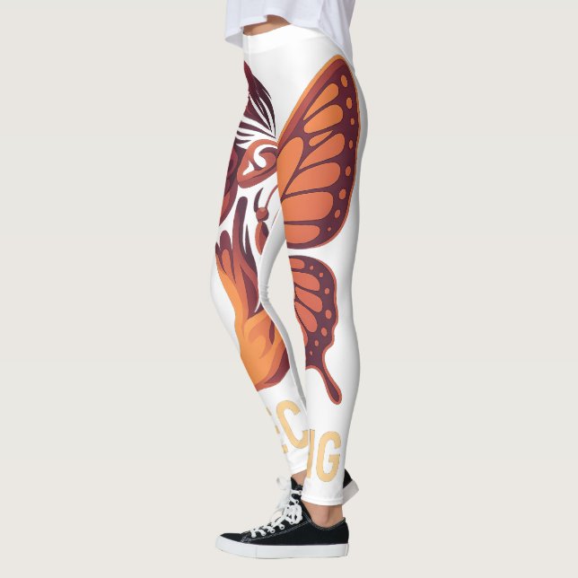 Werden Licht – Menschliche Metamorphose Design Leggings (Links)