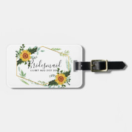 Werden Sie Bridesmaid Maid Ehre Danke Mutter Gepäckanhänger