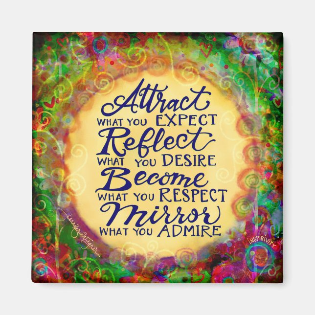 Werden Sie das, was Sie in anderen suchen Magnet (Vorne)