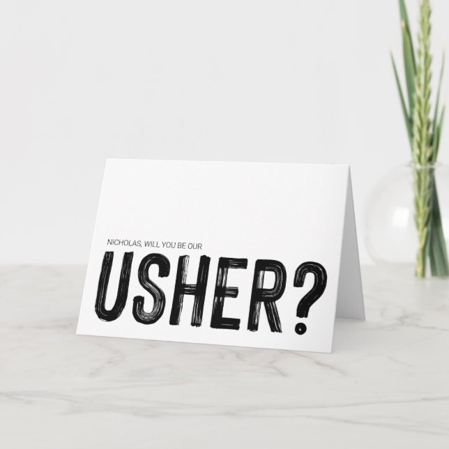 Werden Sie den Vorschlag, Hochzeiten Fragen, nutze Karte (Vorderseite)