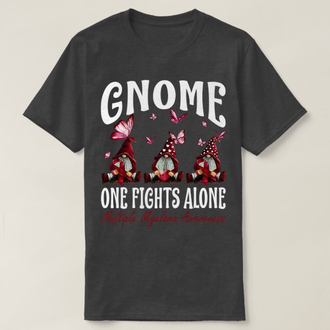 Werden Sie ein Kampf allein Multiples Myelom Bewus T-Shirt (Design vorne)