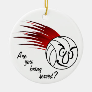 Werden Sie gedient? Keramikornament