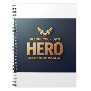 Werden Sie Ihr eigenes Hero-Notebook Notizblock