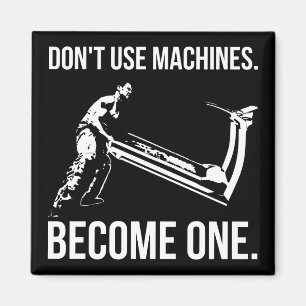 Werden Sie Maschinenbauer - Cartoon, Strongman, Tr Magnet