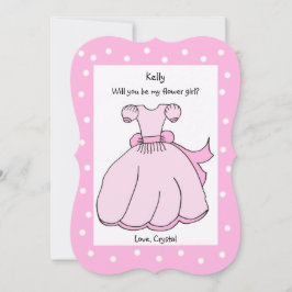 Werden Sie mein Blumenkleid in Rosa sein? Einladung