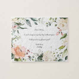 Werden Sie mein Blumenmädchen Pink Blumenschrift s