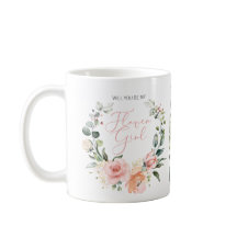 Werden Sie mein Blumenmädchen Pink Blumenschrift s