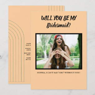 Werden Sie mein Bridesmaid/mein Vorschlag zur Trau Ankündigung