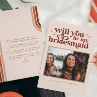Werden Sie mein Bridesmaid/mein Vorschlag zur Trau