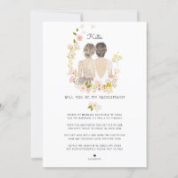 Werden Sie mein Bridesmaid/mein Vorschlag zur Trau