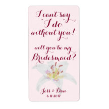 Werden Sie mein Bridesmaid-Weinlabel sein?