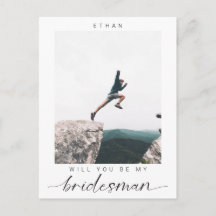 Werden Sie mein Bridesman Minimalistisch Foto Mode