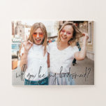 Werden Sie mein Foto für Brautmädchen sein?<br><div class="desc">Kann mit Ihrem eigenen Foto angepasst werden. © Gorjo Designs. Made for you via Zazzle Plattform. // Hinweis: Foto wird nur als Platzhalter verwendet. Sie müssen vor der Bestellung/dem Druck Ihr eigenes Foto ersetzen. Wenn Sie Hilfe benötigen,  kontaktieren Sie mich bitte.</div>