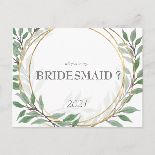 Werden Sie mein Hochzeitskartentuch sein? Postkarte (Vorderseite)