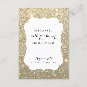 Werden Sie mein Hochzeitstag-Fab-Glitzer sein? Einladung