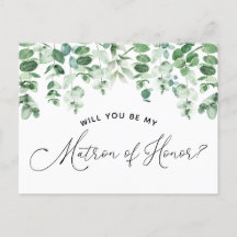 Werden Sie mein "Matron of Honour"-Empfehlungskart
