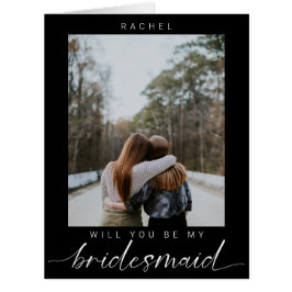 Werden Sie mein Minimalistisches Foto von Bridesma
