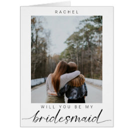 Werden Sie mein Minimalistisches Foto von Bridesma