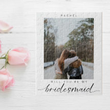 Werden Sie mein Minimalistisches Foto von Bridesma