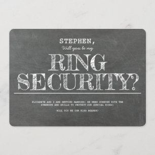 Werden Sie mein "Ring Security Funny"-Vorschlag se Einladung