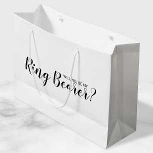 Werden Sie mein Ringträger sein? Neuer Vorschlag Große Geschenktüte