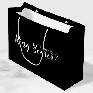 Werden Sie mein Ringträger sein? Neuer Vorschlag Große Geschenktüte