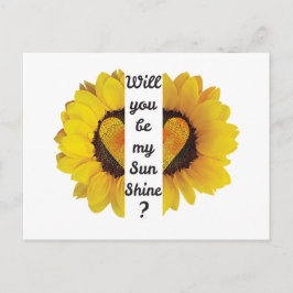 Werden Sie mein Sonnenschein sein? Postkarte