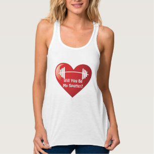 Werden Sie mein Spotter Valetine Gym Workout sein? Tank Top