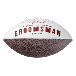 Werden Sie mein TRAUZEUGE sein, der einen Personal Football