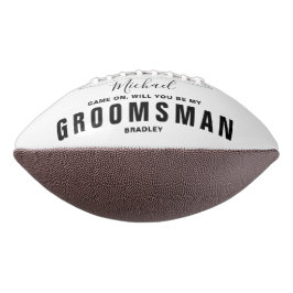 Werden Sie mein TRAUZEUGE sein, der einen Personal Football