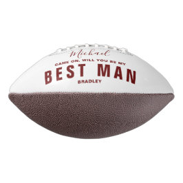 Werden Sie mein TRAUZEUGE sein, der einen Personal Football