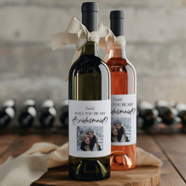 Werden Sie mein überhändiges Bild sein? Weinetikett