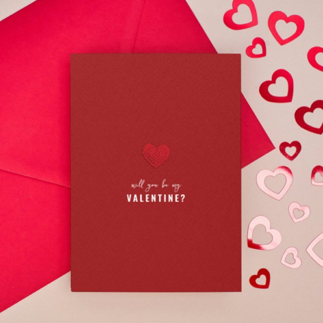 Werden Sie mein Valentin sein, minimalistisch roma Einladung (Von Creator hochgeladen)